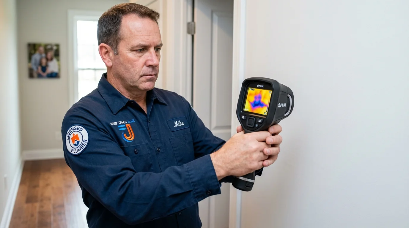 Thermal imaging leak detection by Johns Plumbing LLC in Caruthersville